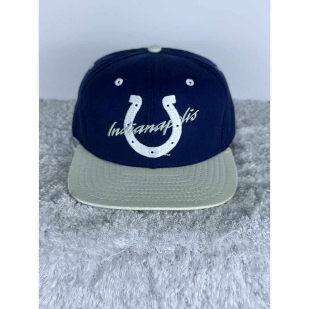 Vintage 90's Indianapolis Colts New Era SnapBack Hat Deadstock NWOT Made In USA